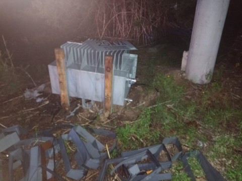 Arrestaron a una banda que robó un transformador eléctrico de Edenor en Ruta 24