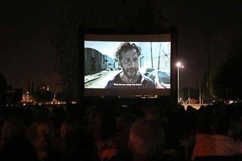 Con la presencia de Luciano Cáceres y otros actores, se proyectó en Gral. Rodríguez la película “El Desarmadero”