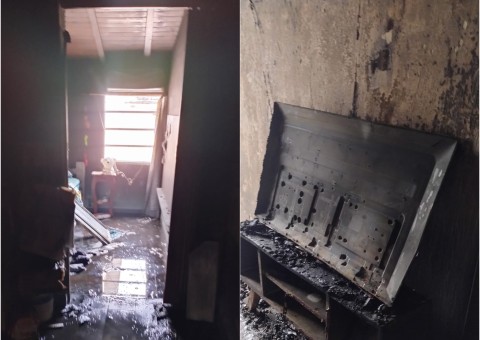 Bomberos debieron apagar un auto que quedó envuelto en llamas en barrio La Campanilla