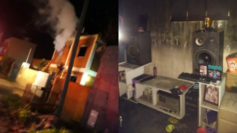 Devastador incendio dejó a una familia sin hogar