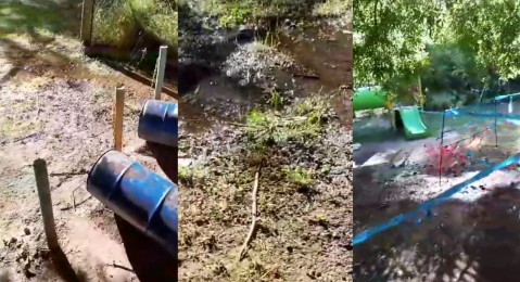 Familias piden soluciones por desbordes de aguas servidas en un jardín de Parque Irigoyen