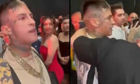 L-Gante protagonizó un escándalo durante un evento boxístico: volaron trompadas e insultos