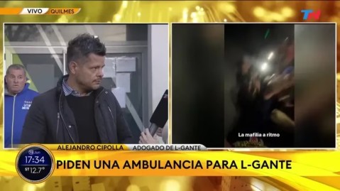 Susto por la salud de L-Gante: qué le sucedió al cantante en el calabozo