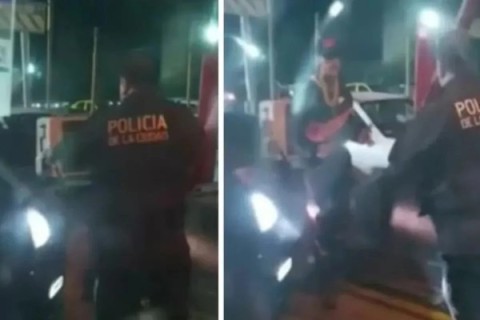 Otro escándalo protagonizado por L-Gante: se peleó con un policía en un peaje de la Autopista Ricchieri