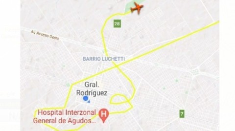 Sorpresa y curiosidad tras extrañas y extensas maniobras de un avión en la noche rodriguense