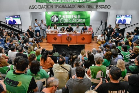 La Seccional de la ATE local participó de un Plenario nacional para manifestarse en contra de las medidas del Gobierno