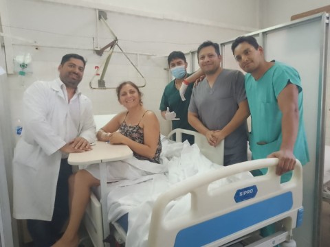 Vecina rodriguense agradece a la comunidad y al Hospital Vicente López por una invaluable ayuda