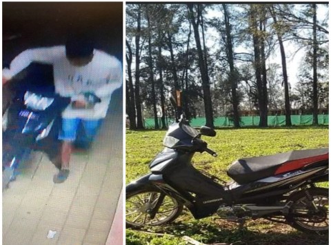 Video: así robaron una moto a una media cuadra de la estación Malvinas