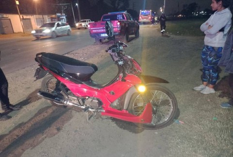 Motociclista resultó herido tras chocar con un colectivo en Ruta 7