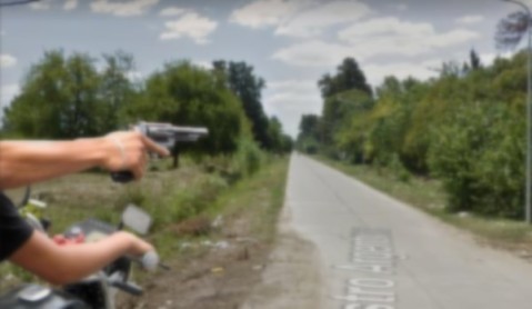 Violento robo de motochorros en la calle Maestro Argentino