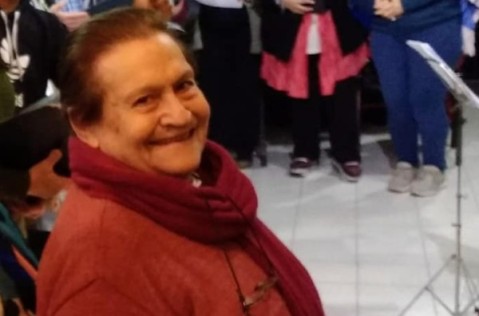 Tristeza por la muerte de una querida cantante del Coro Municipal de General Rodríguez