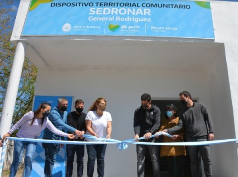 Se inauguró un nuevo dispositivo territorial comunitario del SEDRONAR en Gral Rodríguez