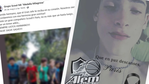 Múltiples expresiones de dolor en General Rodríguez por la muerte del alumno de la Escuela Javier Tapié