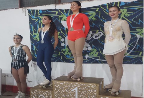 Las chicas del club Leandro N. Alem brillaron en una competencia de Patín Artístico