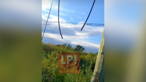 Volvieron a cortar cables en la Ruta 7 y a afectar el servicio de Personal Flow en General Rodríguez