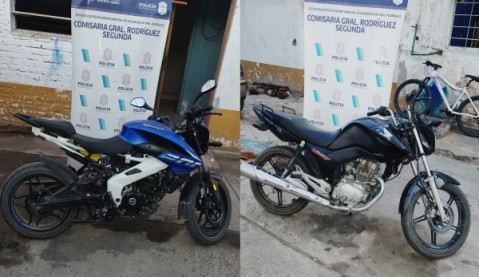 Operativo dio con 3 adolescentes en dos motos robadas en Moreno y en Gral Rodr&iacute;guez en los &uacute;ltimos d&iacute;as