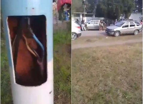 Un nuevo reclamo por el estado de un poste de luz: esta vez cerca de una escuela