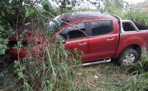 Un agente de la Policía Federal debió ser hospitalizado tras sufrir un accidente en Ruta 24