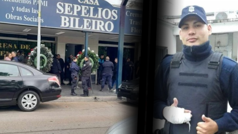 Así fue la despedida a Ramón Denis, un policía ejemplar que perdió la ciudad en un accidente
