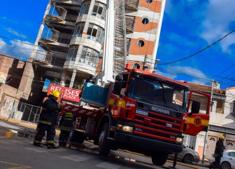 Video: así fue el entrenamiento de los Bomberos en un edificio característico de la zona céntrica