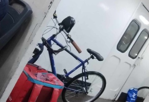 Empapada por la lluvia, volvía de trabajar como delivery y le robaron la bicicleta en el tren Sarmiento