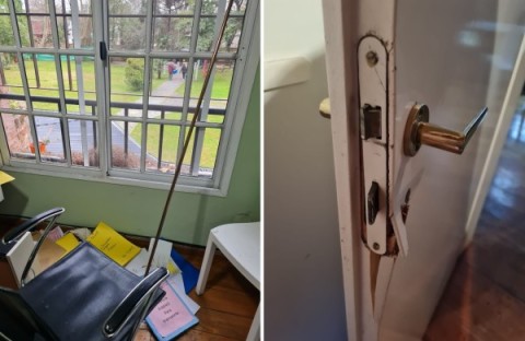 Impotencia en un centro educativo terapéutico desvalijado en Malvinas: "Es arrebatar felicidad"