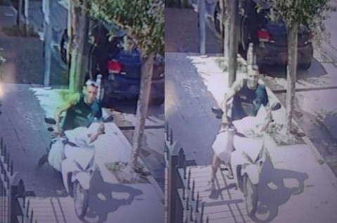 Dej&oacute; estacionada su moto por 20 minutos en la vereda de su casa y se la robaron