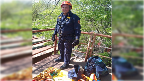 Bombero rodriguense participó de un prestigioso curso junto a colegas de toda la Provincia