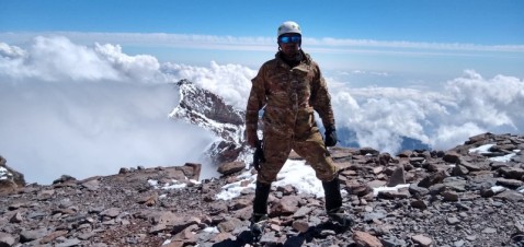 La experiencia del rodriguense que acaba de subir a la cima del Aconcagua