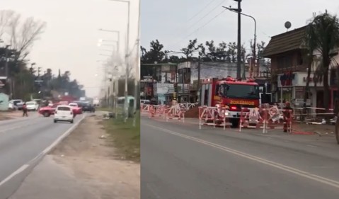 Urgente: cortan el tránsito de la Ruta 7 y cierran el paso a nivel de Malvinas por un escape de gas