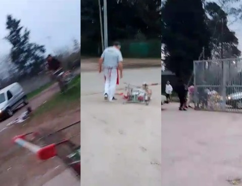 Video: un grupo intentó generar un "saqueo" en B° Agua de Oro, pero al ser confrontados, huyeron