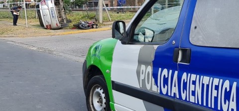 Falleció el joven motociclista del accidente en el cruce de "Las Violetas"