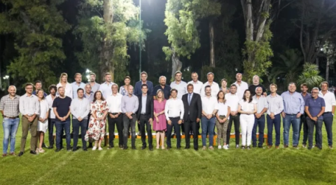 Mauro García participó de la cumbre peronista en Merlo en apoyo a Axel Kicillof