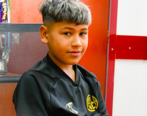 La historia del joven rodriguense de 12 años que se destaca en las inferiores de un club grande de Argentina