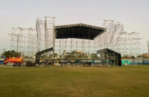 Todo listo para el doble recital de "Don Osvaldo" en la cancha de Alem