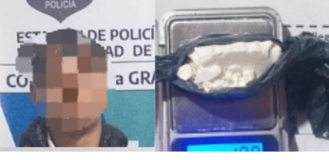 Llevaba marihuana y cocaína, lo pararon en un control y terminó aprehendido