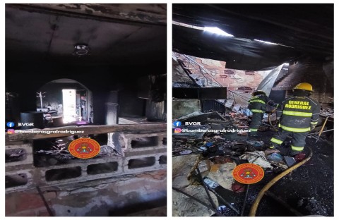 Voraz incendio destruyó la vivienda de una familia y la dejó sin nada: piden colaboración