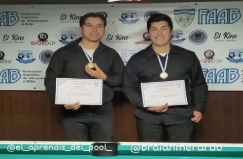 Dos rodriguenses en lo más alto del primer torneo nacional de Pool Artístico