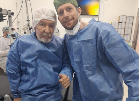 Operaron al Dr. Aguirre Mundani en el Hospital Oftalmológico, que lleva su nombre