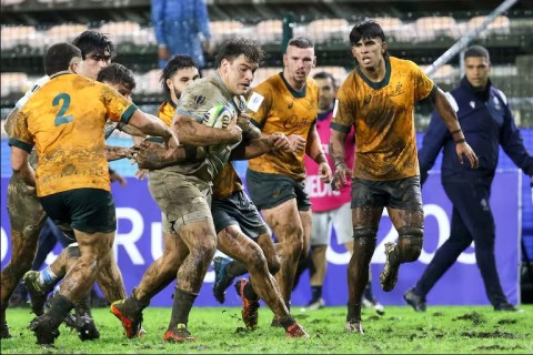 Con el rodriguense Tomás Rapetti desde el arranque, el seleccionado juvenil de rugby cerró el Mundial a lo grande