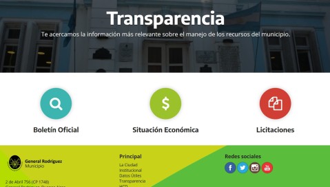 Baja transparencia municipal en la provincia: ¿Cómo fue calificado Gral. Rodríguez?