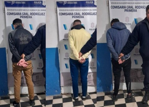Capturaron en Villa Vengochea a tres jóvenes ladrones que robaron en el centro