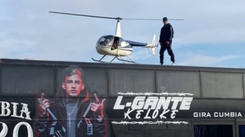 Video: por qué L-Gante sobrevoló en helicóptero el barrio Bicentenario