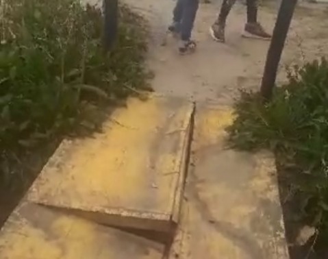 Vecinos de El Casco piden la reparación de un puente peatonal en la Ruta 24