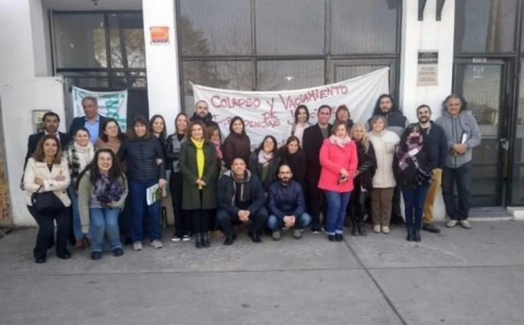 Los trabajadores judiciales reclamaron frente al Juzgado de Familia N°3 de General Rodríguez
