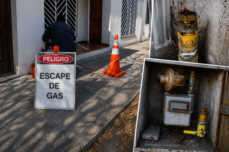 Ola de robos de ca&ntilde;os de gas en el centro y varios vecinos sin suministro