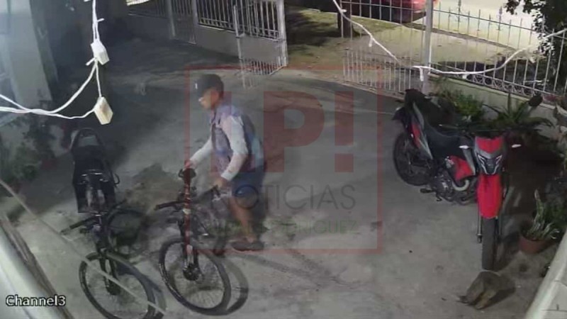 Video: &ldquo;fich&oacute;&rdquo; la casa, atraves&oacute; el port&oacute;n y rob&oacute; una bicicleta en cuesti&oacute;n de segundos