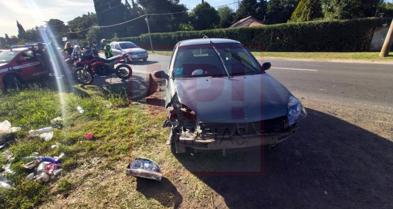 Chocaron un auto y un colectivo casi en el l&iacute;mite con Luj&aacute;n: los antecedentes que preocupan