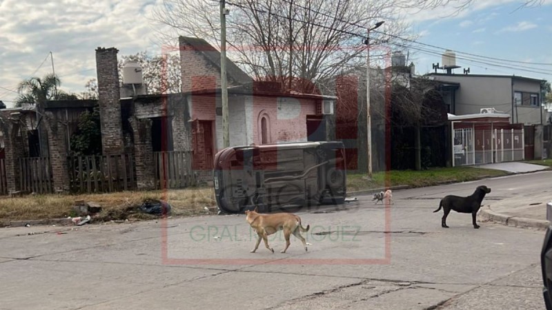 Video: así fue el choque y vuelco del domingo en zona Sur