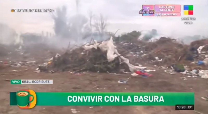 "Más grande que la cancha de River": así mostró un informe televisivo un basural municipal a cielo abierto en Gral. Rodríguez